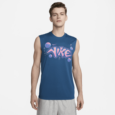 Nike Dri-FIT-basketball-T-shirt uden ærmer til mænd