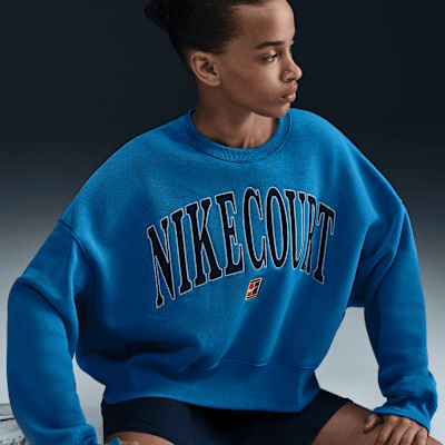 NikeCourt Phoenix Fleece Women's Over-Oversized Crew-Neck Tennis Sweatshirt