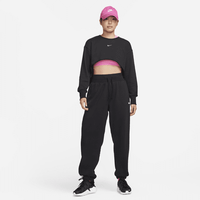 Nike Sportswear Women's French Terry Crew-Neck Crop Top