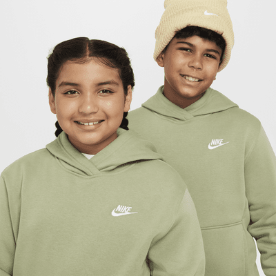 Nike Sportswear Club Fleece Big Kids' Pullover Hoodie (Extended Size)