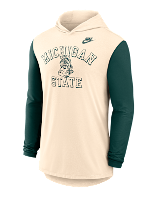 Мужская футболка Michigan State Legacy Nike Dri-FIT College Long-Sleeve Hooded