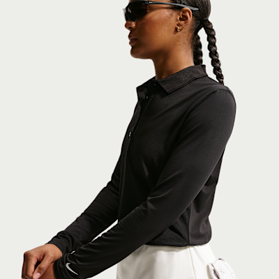 Nike Golf Club Women's Dri-FIT UV Long-Sleeve Golf Polo
