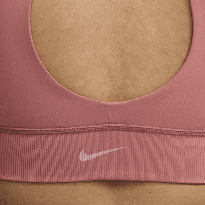 Bra deportivo de baja sujeción con forro ligero y cuello alto para mujer Nike One Twist