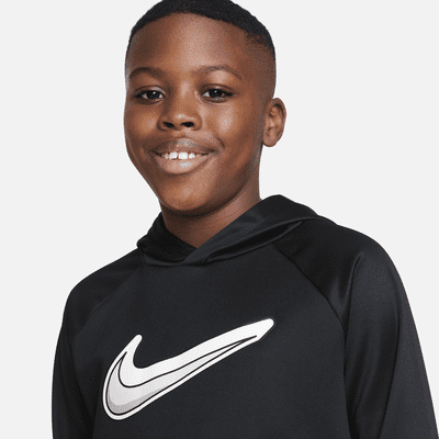 Nike Therma-FIT Big Kids' (Boys') Graphic Pullover Hoodie (Extended Size)