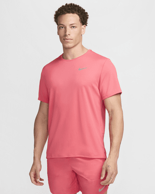 Мужские шорты Nike Miler Dri-FIT UV Short-Sleeve Top для бега