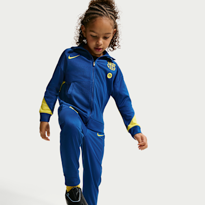 FC Barcelona Strike Fourth Nike Dri-FIT Fußball-Tracksuit aus Strickmaterial für jüngere Kinder
