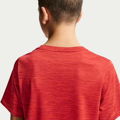 Κοντομάνικη μπλούζα Nike Miler Dri-FIT για μεγάλα παιδιά