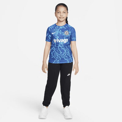 Chelsea FC Big Kids' Nike Dri-FIT Pre-Match Soccer Top. Nike.com