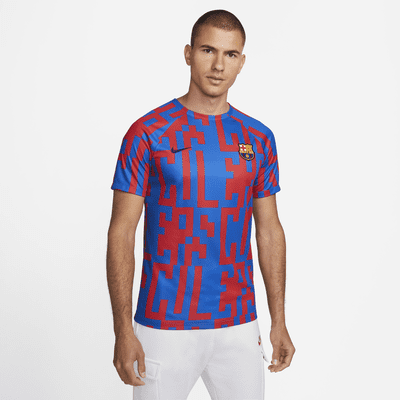 Chip Lirio Curso de colisión Primera equipación FC Barcelona Camiseta de fútbol para antes del partido  Nike Dri-FIT - Hombre. Nike ES
