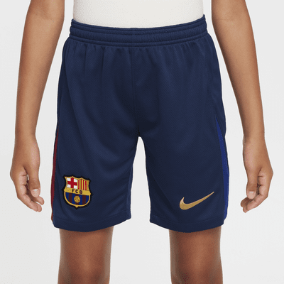 Shorts da calcio replica Nike Dri-FIT FC Barcelona 2024/25 Stadium per ragazzo/a – Home