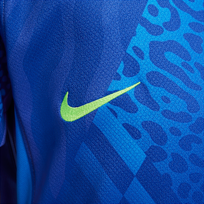 Koszulka piłkarska dla dużych dzieci Nike Dri-FIT Brazylia Stadium 2025 (drużyna kobiet) (wersja wyjazdowa) – replika