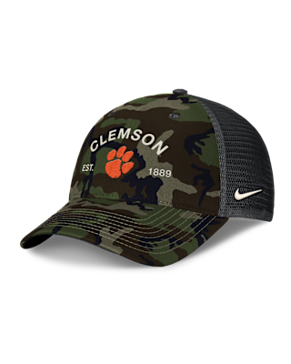 Мужские  Clemson 2025 Military Appreciation Rise Nike College Trucker Adjustable Hat