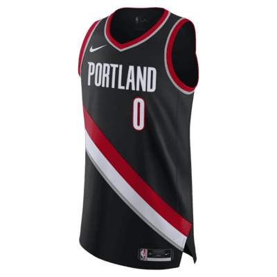 Jersey Nike de la NBA Authentic para hombre Damian Lillard Trail Blazers Icon Edition 2020