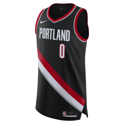Paisaje Ahorro Stratford on Avon Camiseta Nike NBA Authentic Damian Lillard Trail Blazers Icon Edition 2020.  Nike.com
