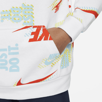 Nike Active Joy French Terry Pullover Hoodie Little Kids' Hoodie