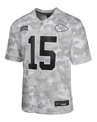 Подростковые джерси Patrick Mahomes Kansas City Chiefs Salute to Service Big Kids' Nike Dri-FIT NFL Limited Jersey