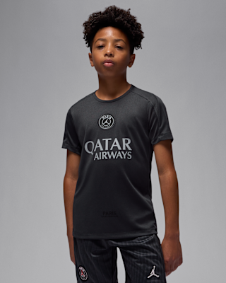 Детские шорты Paris Saint-Germain Strike Fourth Big Kids' Jordan Dri-FIT Soccer Short-Sleeve Top