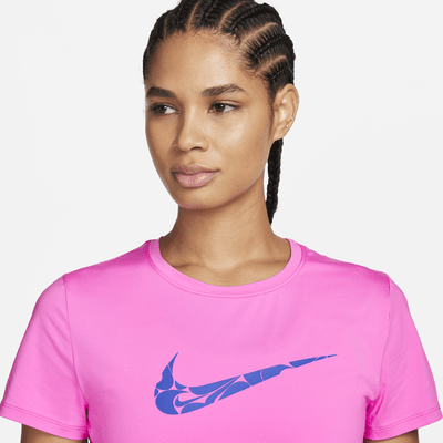 Playera de correr de manga corta Dri-FIT para mujer Nike One Swoosh