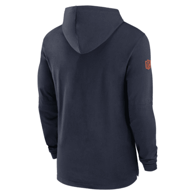 Chicago Bears Sideline Men's Nike Dri-FIT NFL Long-Sleeve Hooded Top