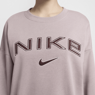 Nike Sportswear Phoenix Fleece Women's Over-Oversized Crew-Neck Logo Sweatshirt