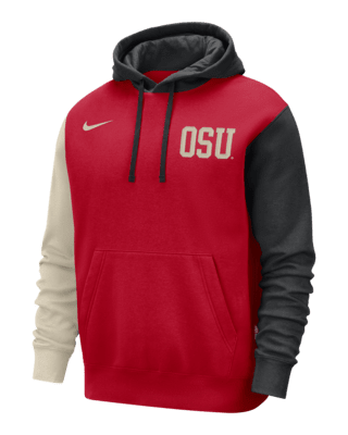 Ohio State Club Fleece Men's Nike College Pullover Hoodie.