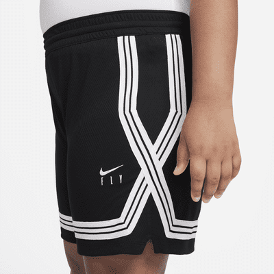 Shorts de básquetbol para niña talla grande Nike Dri-FIT Fly Crossover (talla amplia)