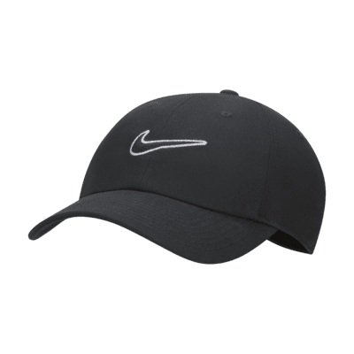 Ostrukturerad keps Nike Club med Swoosh-logga