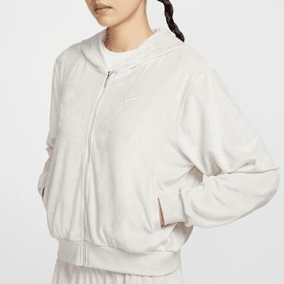 Nike Sportswear Chill Knit Women's Loose Velour Full-Zip Hoodie