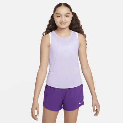 Tank top προπόνησης Dri-FIT Nike One για μεγάλα κορίτσια