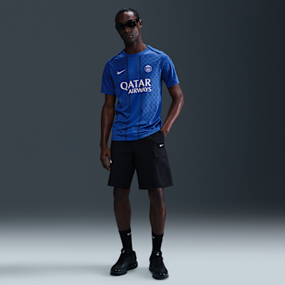 Paris Saint-Germain Academy Pro Home Men's Nike Dri-FIT Soccer Pre-Match Short-Sleeve Top
