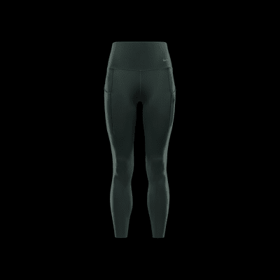 Leggings de tiro alto de 7/8 de sujeción firme con bolsillos para mujer Nike Go