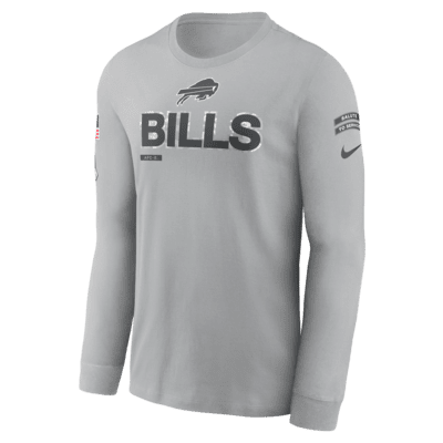 Buffalo Bills Salute to Service Mascot Edge Legend Men's Nike NFL Long-Sleeve T-Shirt