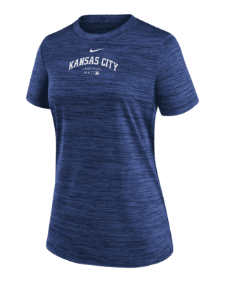 Женская футболка Kansas City Royals Authentic Collection Practice Velocity Nike Dri-FIT MLB