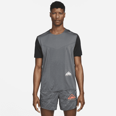Nike - Trail Running Rise 365 - Débardeur à motif - Bleu gris