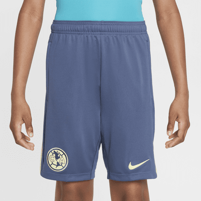 Shorts de fútbol de tejido Knit Nike Dri-FIT para niños talla grande Club América Academy Pro