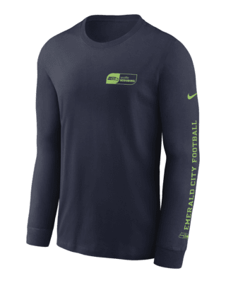 Мужская футболка Seattle Seahawks All Out Nike NFL Long-Sleeve