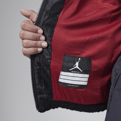 Jordan Jacquard Sherpa Jacket Big Kids Jacket. Nike JP
