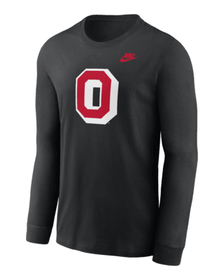 Мужская футболка Ohio State Buckeyes Legacy Primary Logo Nike College Long-Sleeve