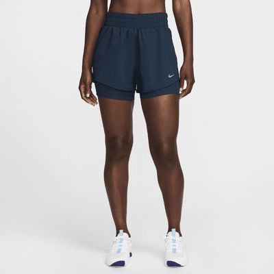 Shorts 2 en 1 Dri-FIT de tiro alto de 8 cm para mujer Nike One