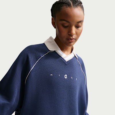 Polo con gráfico oversized para mujer Nike Sportswear Phoenix Fleece