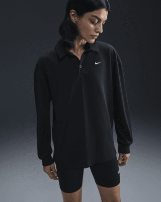 Женские  Nike Sportswear Essential Oversized Long-Sleeve Polo