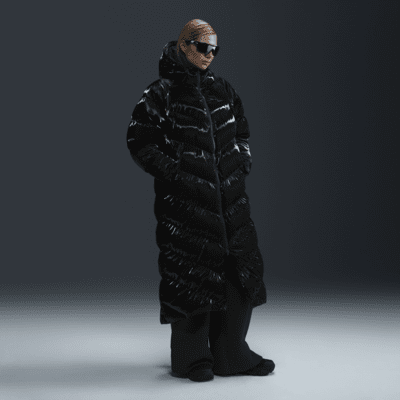 Nike Sportswear Windpuffer Therma-FIT Bol Kesimli Kapüşonlu Parlak Kadın Parkası