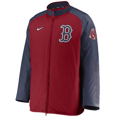 Chamarra de cierre completo para hombre Nike Dugout (MLB Boston Red Sox ...