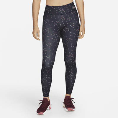 Buy Nike Blue Dri-FIT One Icon Clash Mid-Rise Leggings from Next