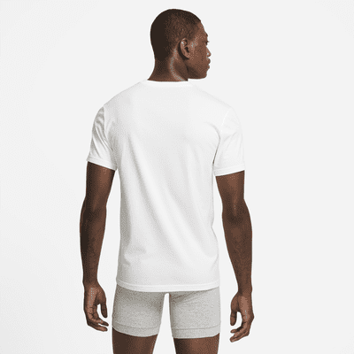 Nike Everyday Cotton Stretch Men's Slim Fit V-Neck Undershirt (2-Pack)