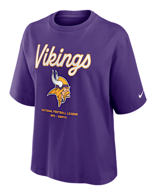 Женская футболка Minnesota Vikings Essential Script Boxy Nike NFL