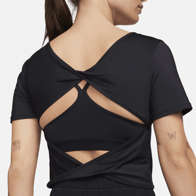 Nike One Classic Crop top de manga corta Dri-FIT con diseño retorcido - Mujer