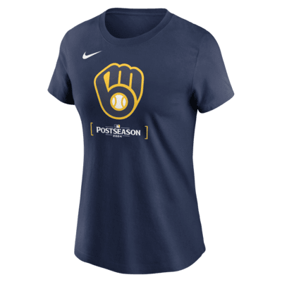 Milwaukee Brewers 2024 Postseason Authentic Collection Women's Nike MLB T-Shirt