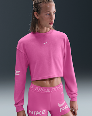 Женский свитшот Nike Pro Dri-FIT Loose Crew-Neck French Terry