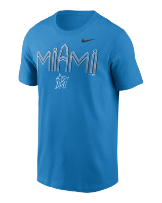 Miami Marlins Team Swoosh Lockup Men's Nike MLB T-Shirt